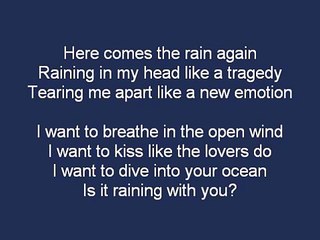 Hypnogaja - Here comes the rain again (lyrics)