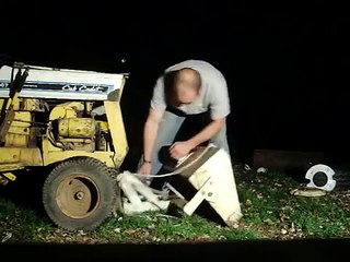 How to connect the Johnny Bucket Jr to your IH Cub Cadet garden tractor