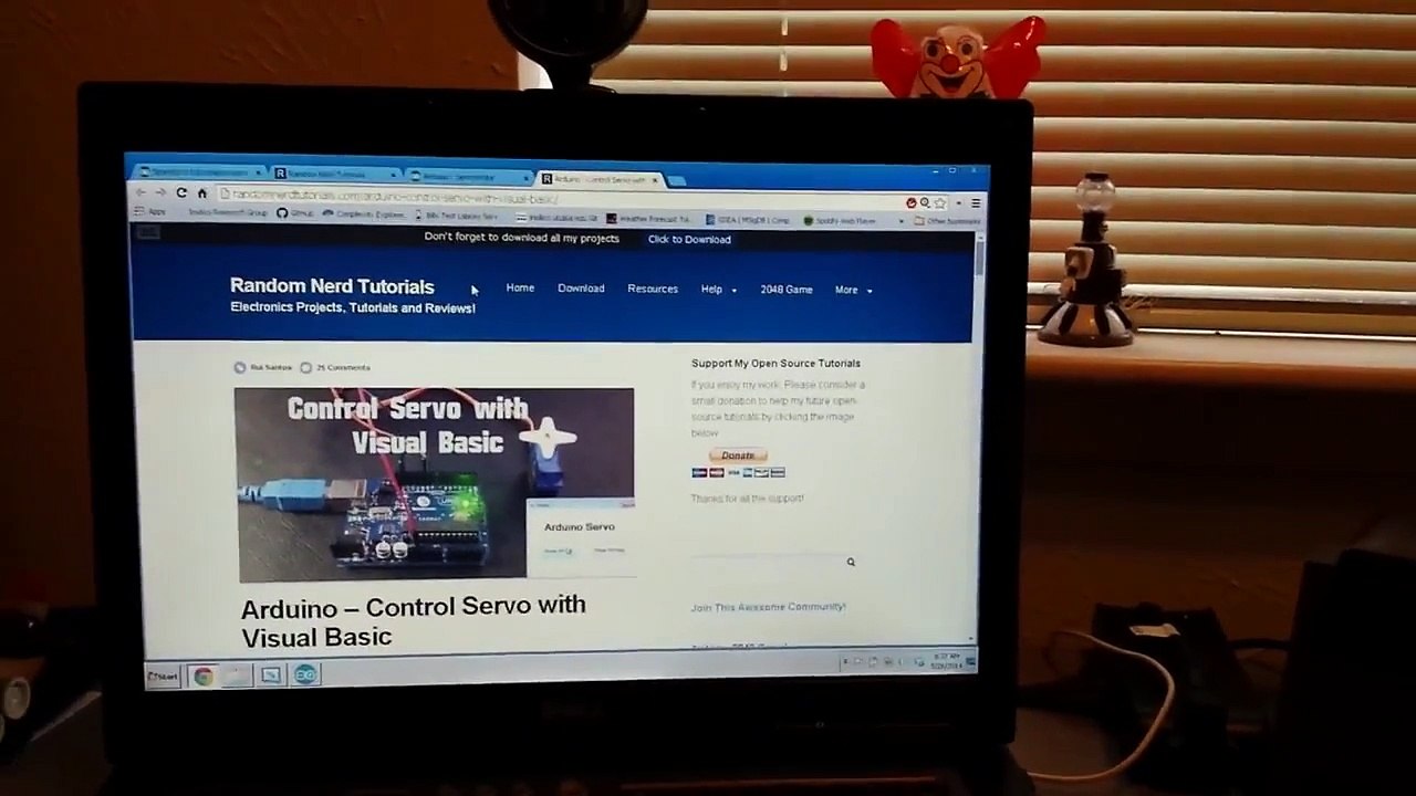 Using Visual Basic and Arduino to Control Servo Motor