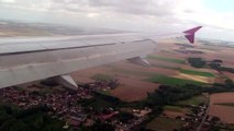 WizzAir A320 landing in Paris Beauvais Airport coming from Bucharest Baneasa Airport
