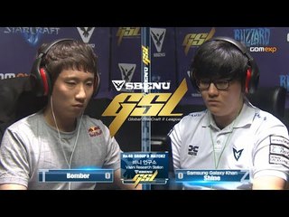 Bomber vs Shine TvZ Code A Group D Match 2 Part1, 2015 SBENU GSL Season 2   StarCraft 2