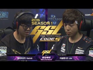 PartinG vs Life PvZ Code S Grand Finals Set 7, 2015 GSL Season 1 - StarCraft 2