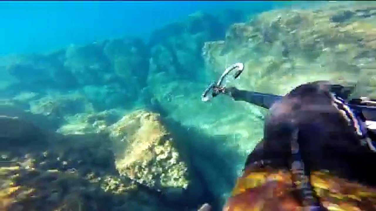chasse sous marine, chasse sur petit fond,en méditerranée été 2014