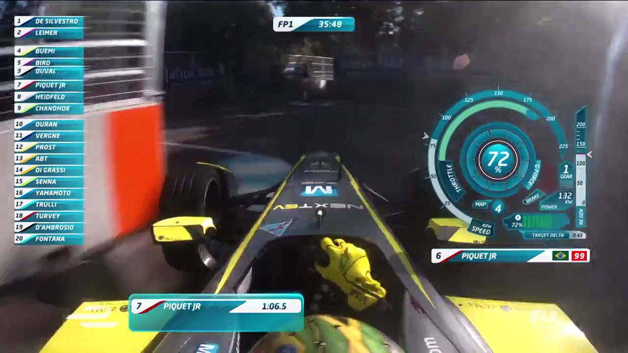 Ride onboard with Nelson Piquet Jr in Battersea