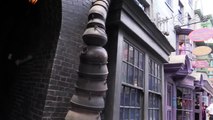 Knockturn Alley with interactive wands in Diagon Alley at Universal Orlando
