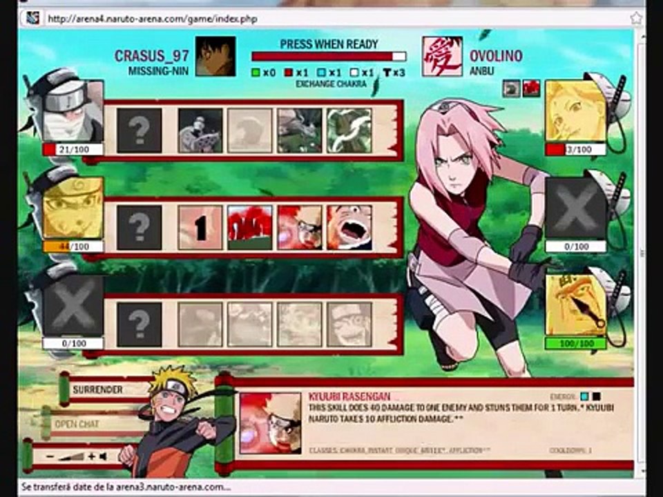 Naruto-Arena Cool Win
