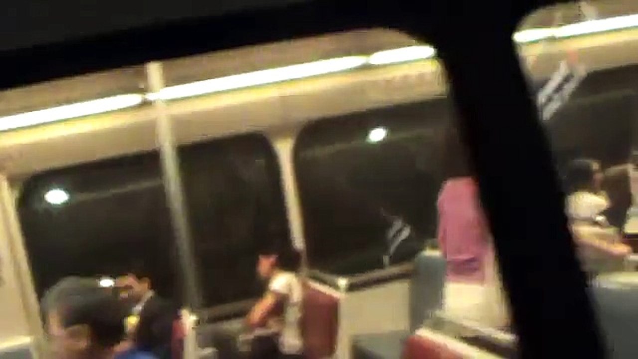 Washington Metro: Yellow Line train from Gallery Place-Chinatown to L'Enfant Plaza