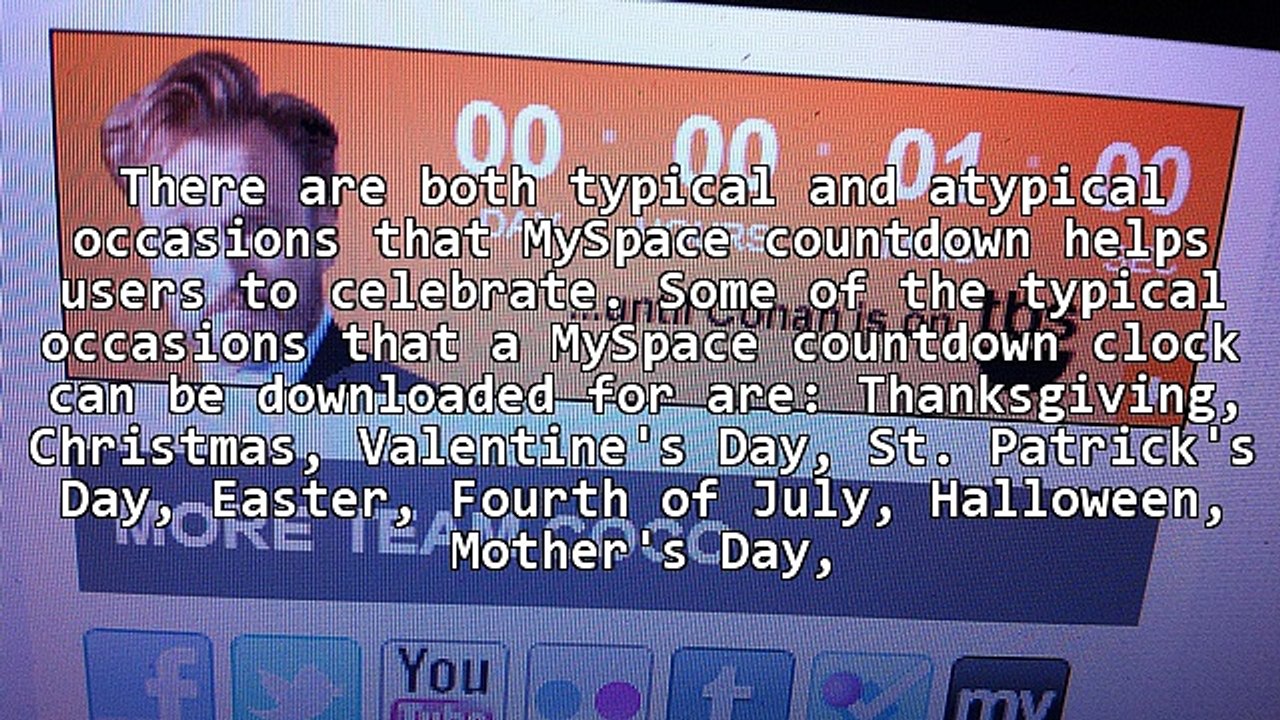 MySpace Countdown