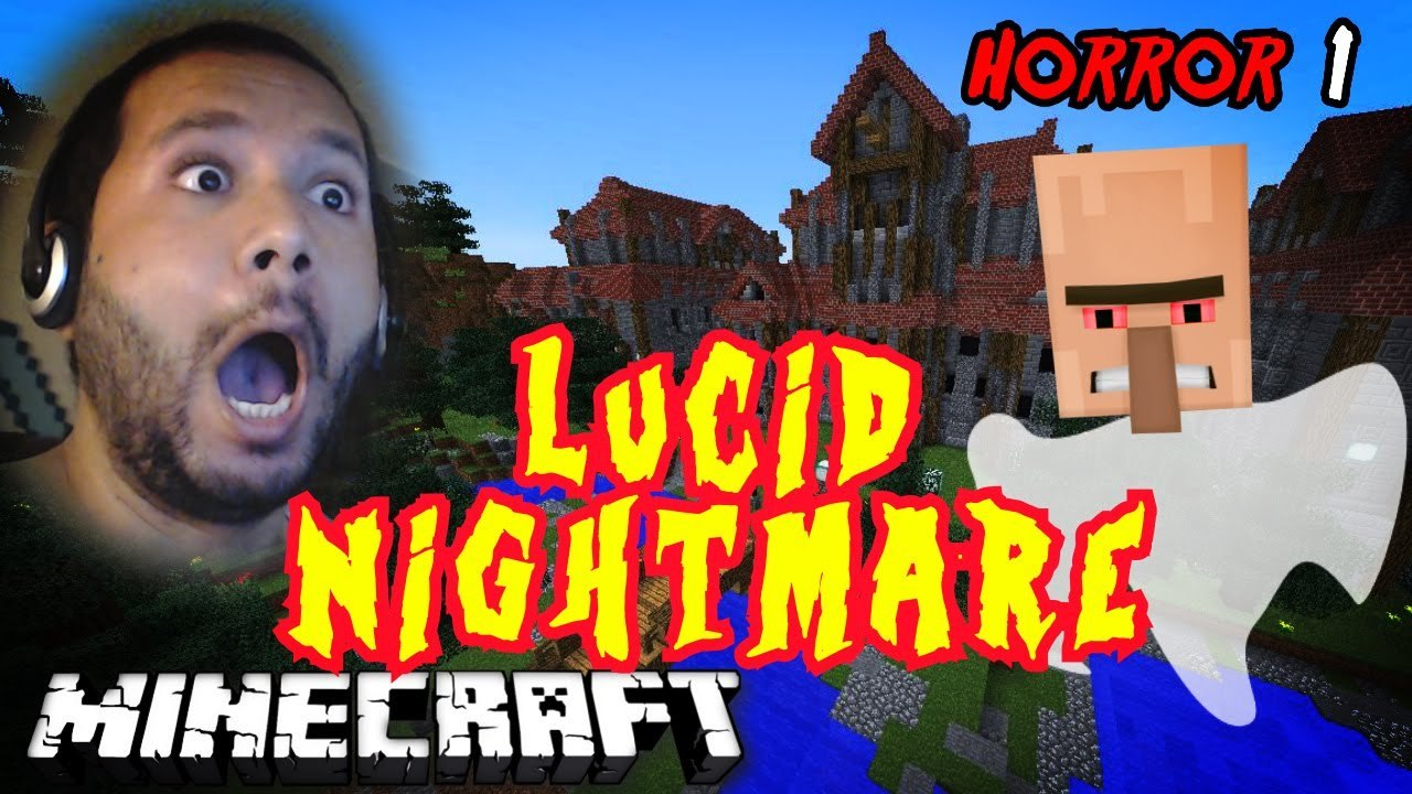 Minecraft Jump Scares BEST HORROR map ever LUCID NIGHTMARE Part 1 NikNikamTV