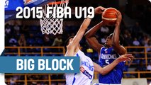 Lountzis says 'no' to Matos' dunk attempt! - 2015 FIBA U19 World Championship