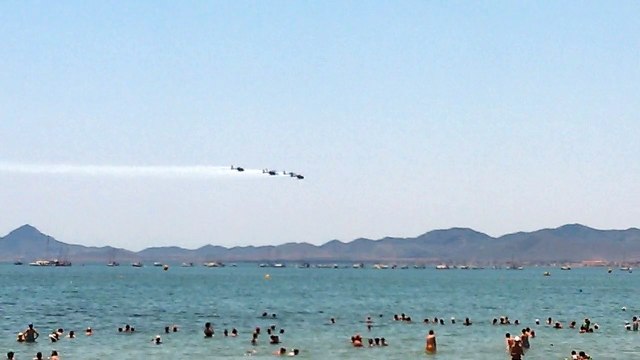 Patrulla Aspa en el festival aéreo de Los Alcázares 2015 #fiestadelcielo #fiestadelaire