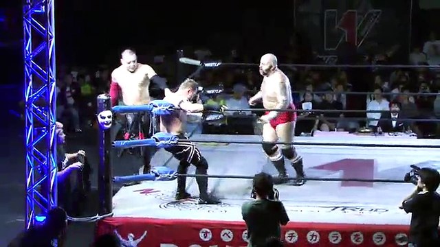 Ryota Hama & Rionne Fujiwara vs. KAZMA SAKAMOTO & Punisher Big Brute (WRESTLE-1)