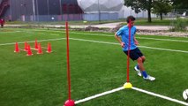 Individual Training Lukas Culjak am Deutschen Fußball Internat Bad Aibling