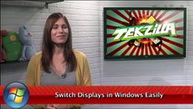 Windows: Easily Switch Displays - Tekzilla Daily Tip