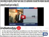 China's submarine lurked past Indian waters, docked in Karachi