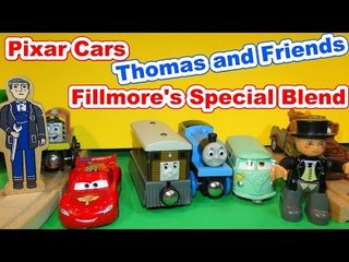 Pixar Cars and Thomas and Friends in Fillmore's Special Blend with Lightning McQueen, Mater and Toby