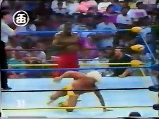 RIC FLAIR  VS  JUNK YARD DOG  : NWA TITLE MATCH - P1