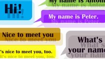 INTRODUCING YOURSELF: WHAT'S YOUR NAME? NICE TO MEET YOU.