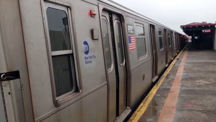 Descargar video: NYCTA MTA Double R160B Siemens at 39th Ave