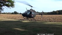 Drug Task Force Bell OH58A Helicopter maneuvers in my yard!