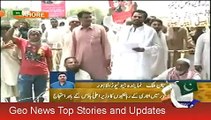 Geo News Headlines 29 June 2015, News Pakistan, Pubic Protest out Side CM Punjab House