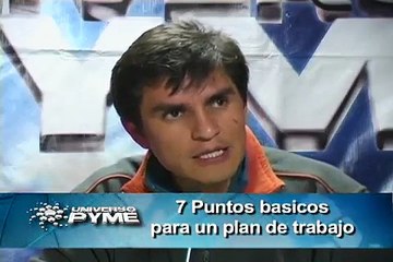 PYMES PROFESIONALES  David Serrano 7 Puntos basicos para un plan de trabajo