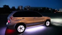 Подсветка дисков, колёс LED. BMW X5  LED tuning. BIXENON.LV