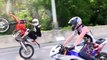 Insane Stunt Bike Tricks  RIDERS ARE FAMILY 2013 STREET RIDE  Motorcycle Highway Wheelies Drifting 1