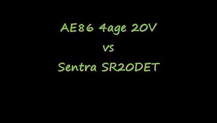 Nissan Sentra SR20DET vs Toyota AE86 4age 20V all motor