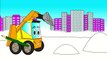 Cartoon about a skid loader  Coloring book  Let’s color a skid loader!