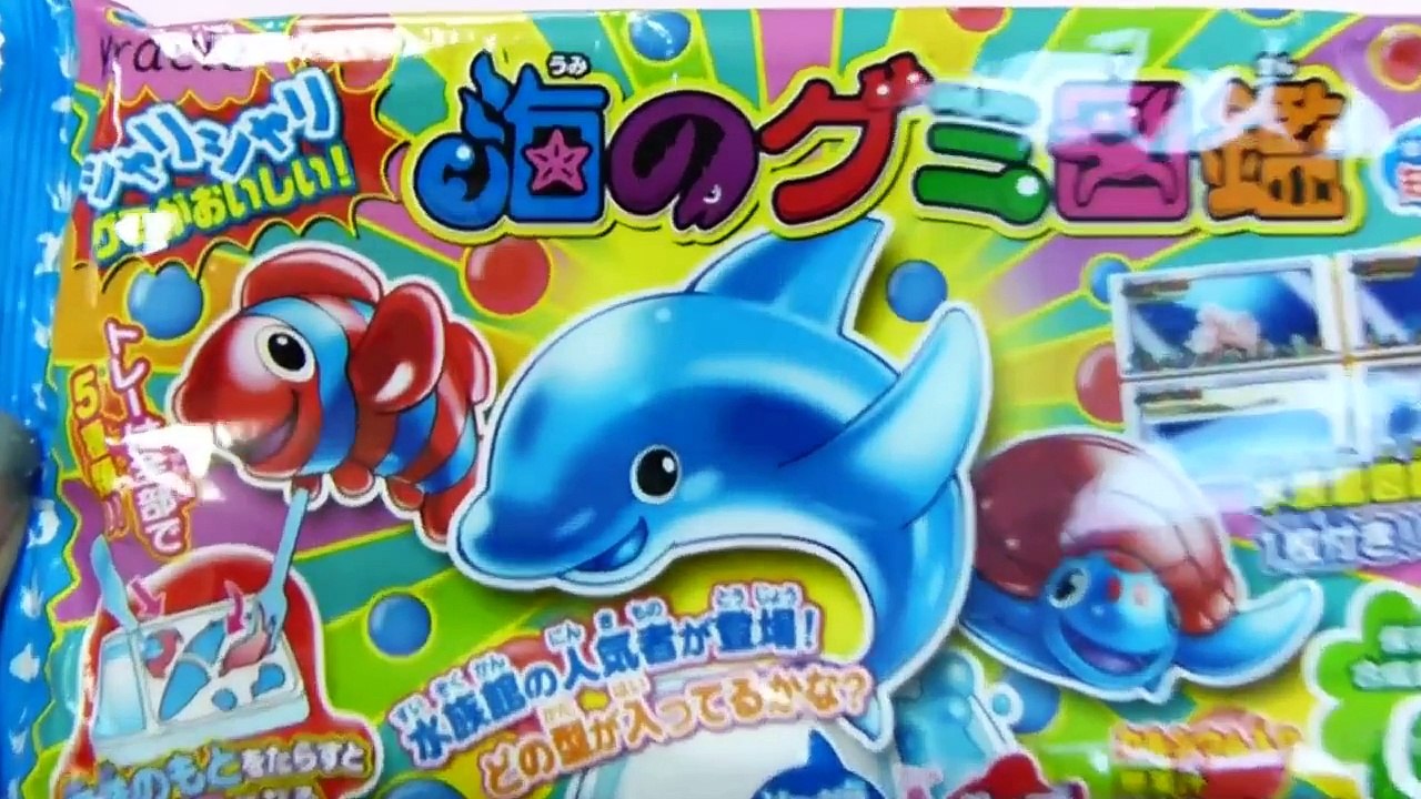 포핀쿠킨 가루쿡바다구미도감 popin cookin kracie Marine animals Jelly 포핀쿠킨 가루쿡 ポピンクッキン 海もグミ図鑑