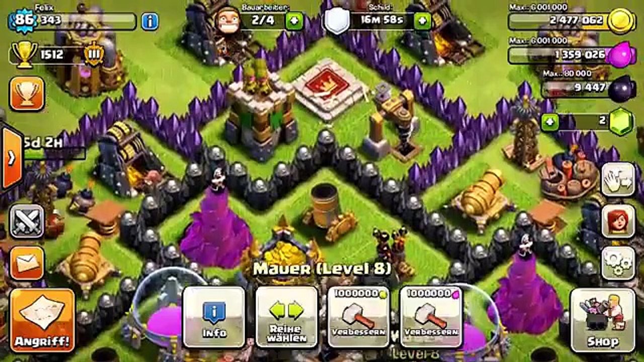 CLASH OF CLANS TH8 ACCOUNT SAIL _ MAX