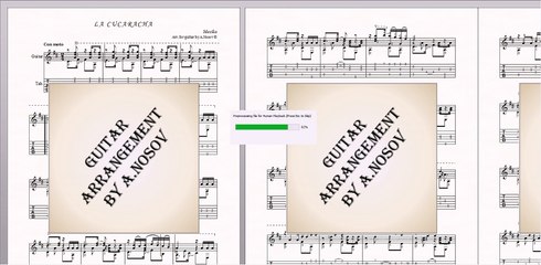 La Cucaracha (Mexiko) Sheet music for guitar