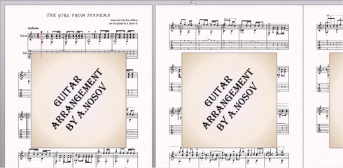 The Girl From Ipanema (A.Jobim) Sheet music for guitar