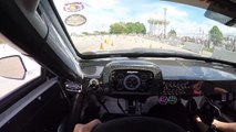 Driver's view of NC Goodguys AutoCross timed course at State Fairgrounds