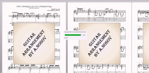 Les Parapluies de Cherbourg (M.Legrand) Sheet music for guitar