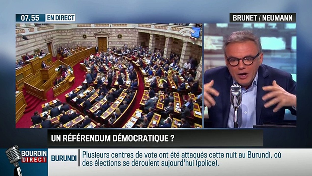 Brunet & Neumann: Grèce: Le référendum sur le plan d'aide européen est-il un acte démocratique ? - 29/06