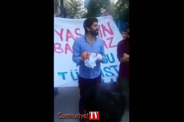 Taksim'de Doğu Türkisyan eylemi