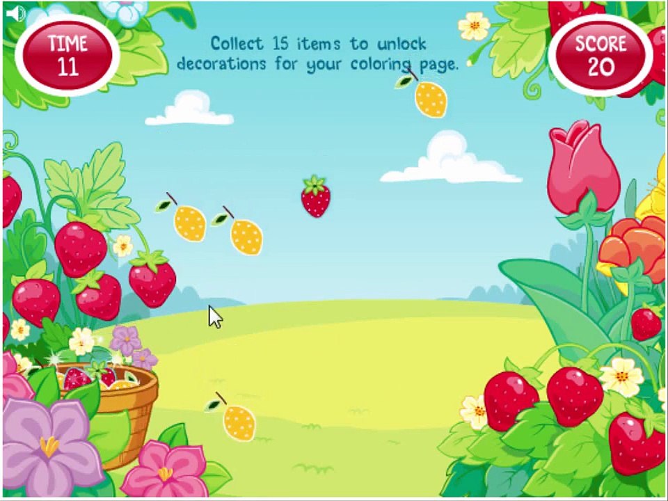 Strawberry Shortcake Cartoon Animation Lets Make Lemonade! Game Play Walkthrough