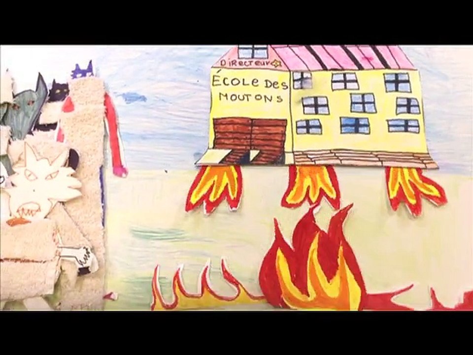 L'ECOLE DES MOUTLOUPS film d'animation d'atelier scolaire