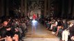 Model falls during 20 meters during Scha Collection Cibeles Madrid Fashion Week