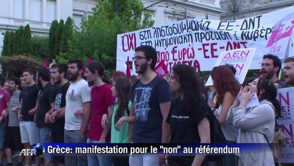 Grèce: manifestation pour le "non" au référendum du 5 juillet