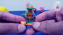 Play Doh Peppa Pig Kinder Surprise Eggs Disney Mickey Mouse PAW PATROL TMNT egg