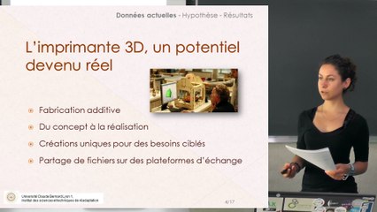 Soutenance L‘IMPRIMANTE 3D, une opportunité à saisir pour les ergothérapeutes ?