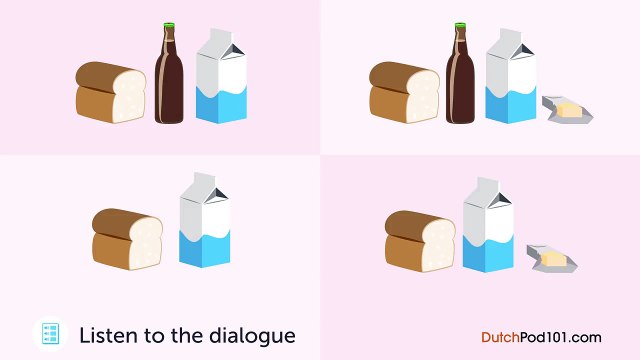 Learn Dutch - Dutch Listening - Getting Some Groceries in the Netherlands
