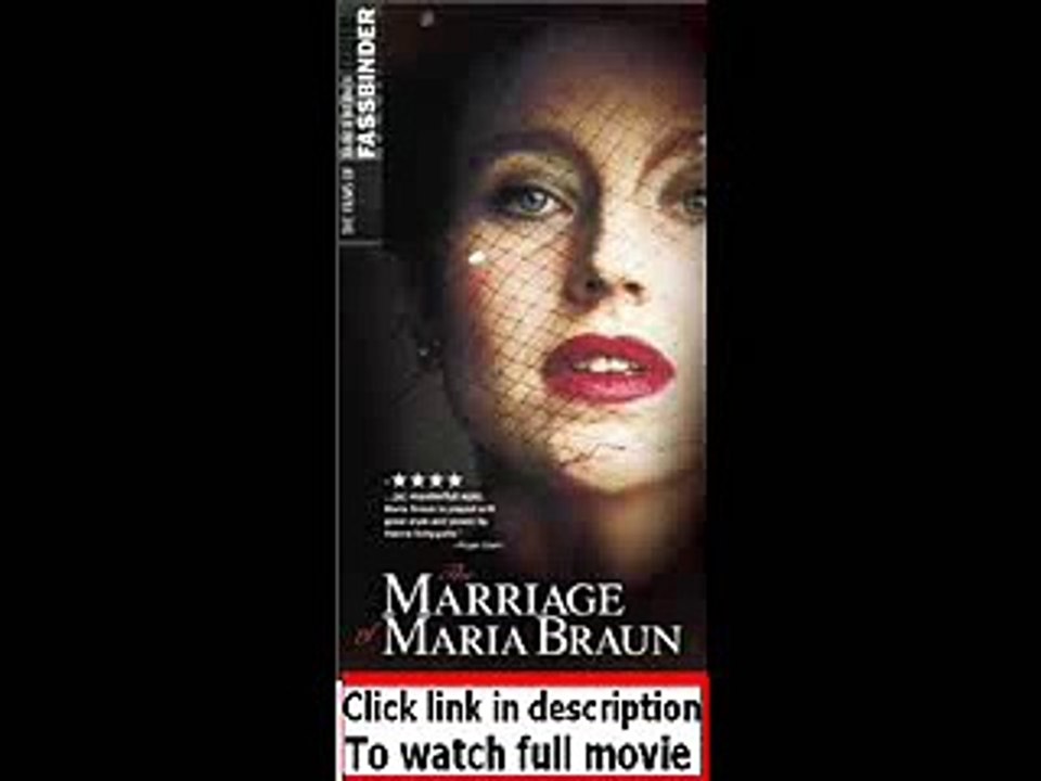 Die Ehe der Maria Braun (1979)  Full movie