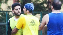 Abhishek Bachchan Serious FIGHT @ Charity Football Practice Match