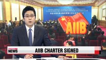 China celebrates signing of AIIB charter