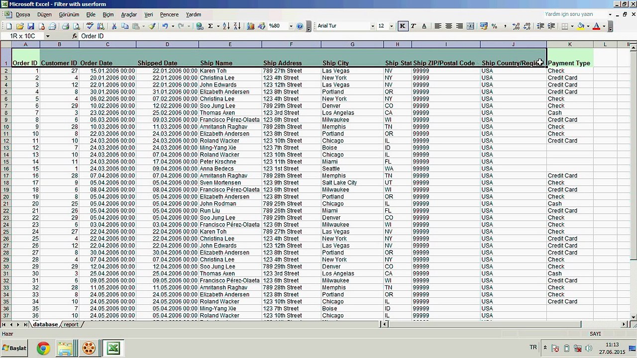 Excel Filtering The Columns via Userform (Progress Bar Userf
