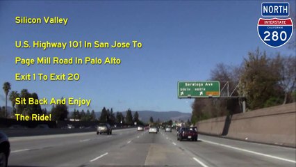 I-280 North (CA), San Jose & Silicon Valley, Exit 1 To Exit 20